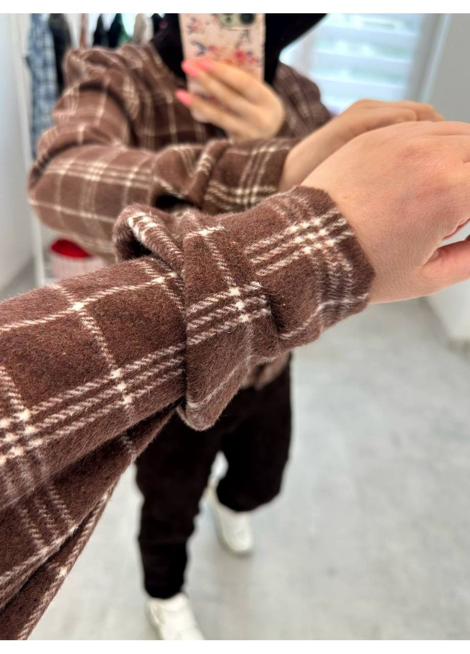 Костюм жіночий мікровельвет та сорочковий теплий кашемір,штани та сорочка з капюшоном у клітинку Україна (361373498)