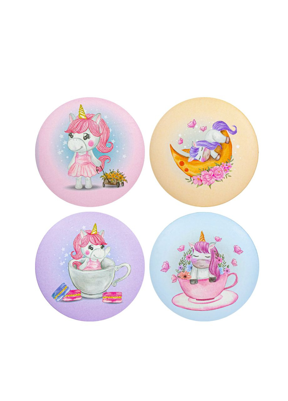 Дзеркало косметична кишенькова Cosmetic Mirror Єдиноріг No Brand (302728419)