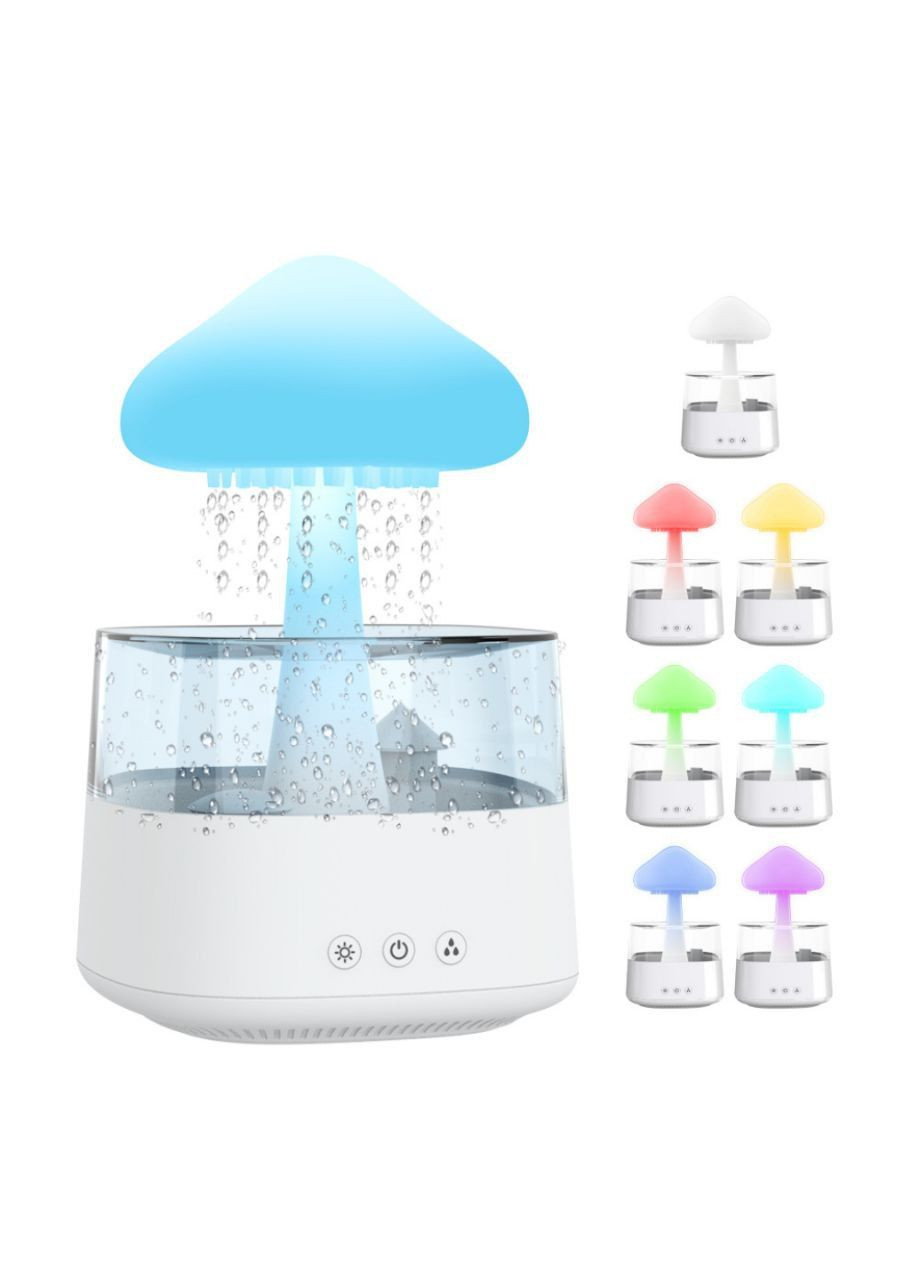 Увлажнитель воздуха Гриб с эфектом дождя и подсветкой No Brand Rainforest (305612174)