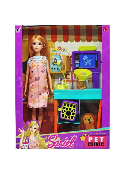 Кукольный набор MIC ветеринарная клиника с куклой и собачкой для ролевых игр ProDobro (367101646)