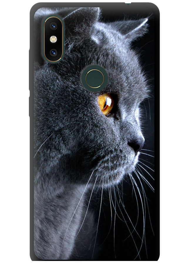 TPU черный чехол 'Красивый кот' для Endorphone xiaomi mi mix 2s (280827919)