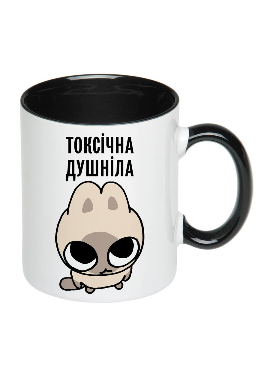 Чашка с печатью "Токсичная душила" 330 мл (цвет чёрный) (26402) No Brand (333709554)