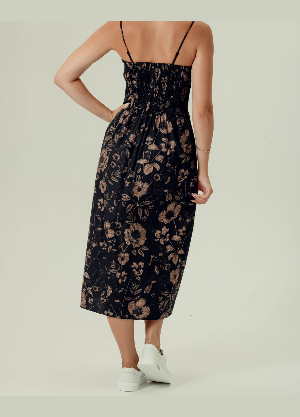 Летний женский сарафан черный Dilvin