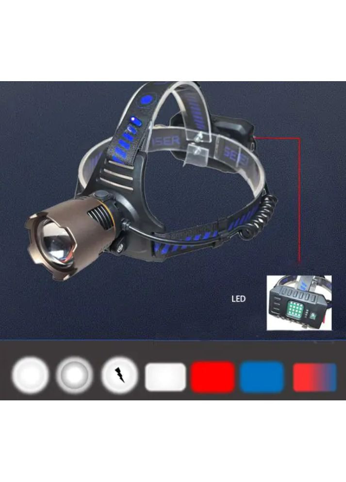 Мощный налобный фонарь A49-TG аккумуляторный LED Bailong (371631550)