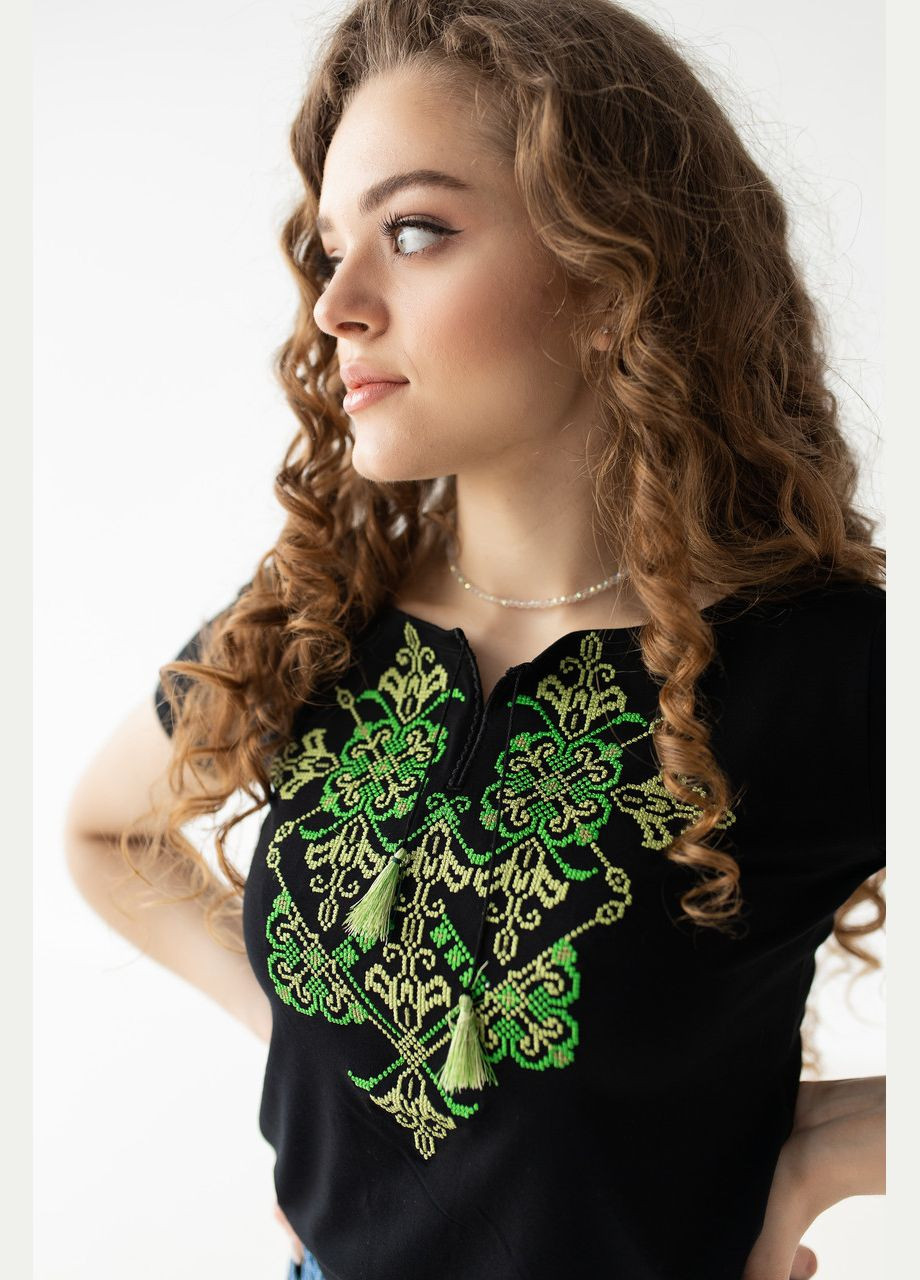 Вышитая женская футболка "Элегия" MEREZHKA (288644904)