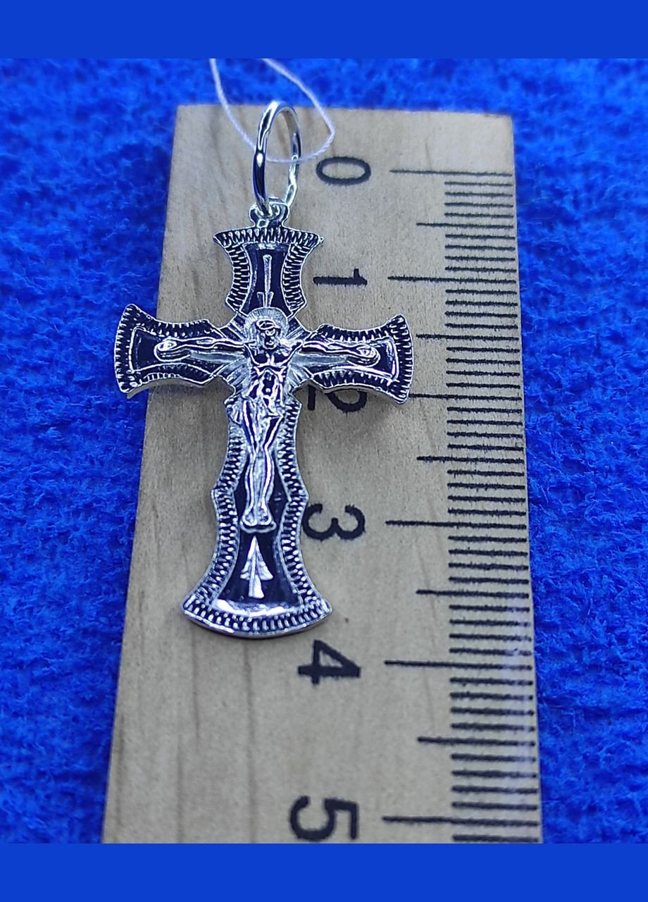 Срібний хрестик 925 проба Shiny 169 No Brand (331145336)