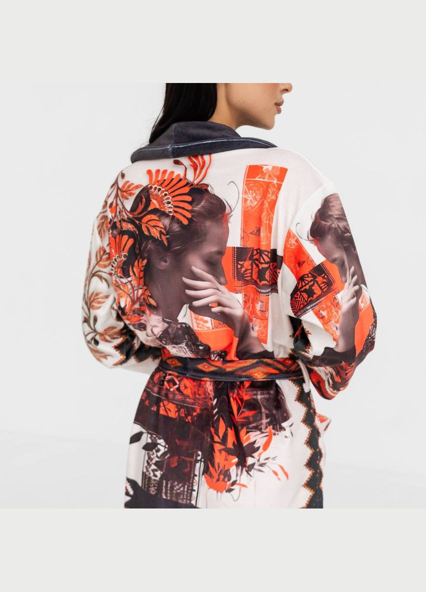 Халат женский из плюшевого велюра эксклюзивный Harley Origins 18339 L-XL FlexDress (336873551)