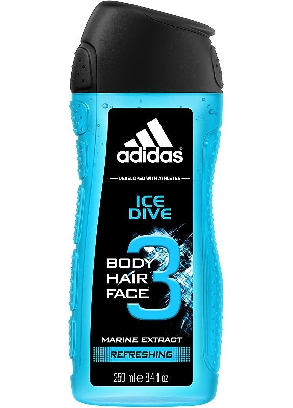 Ice Dive Body Hair Face - Гель для душу 250ml (2-924588) adidas (369789713)