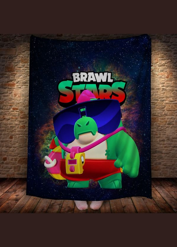 Плед с 3D-принтом на тему Brawl Stars Герои Бравл Старс - Плед с 3D-принтом на тему Brawl Stars Герои Бравл Старс Перша Креативна мануфактура PERFECTUS Плед (301869862)