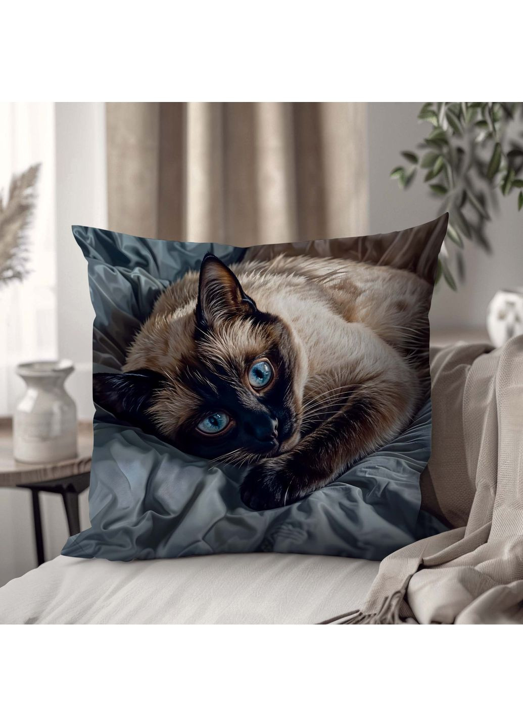 Подушка двостороння "З фото від ", 33×33 см, 3D зображення / 1310933UA WONKEY (359448059)