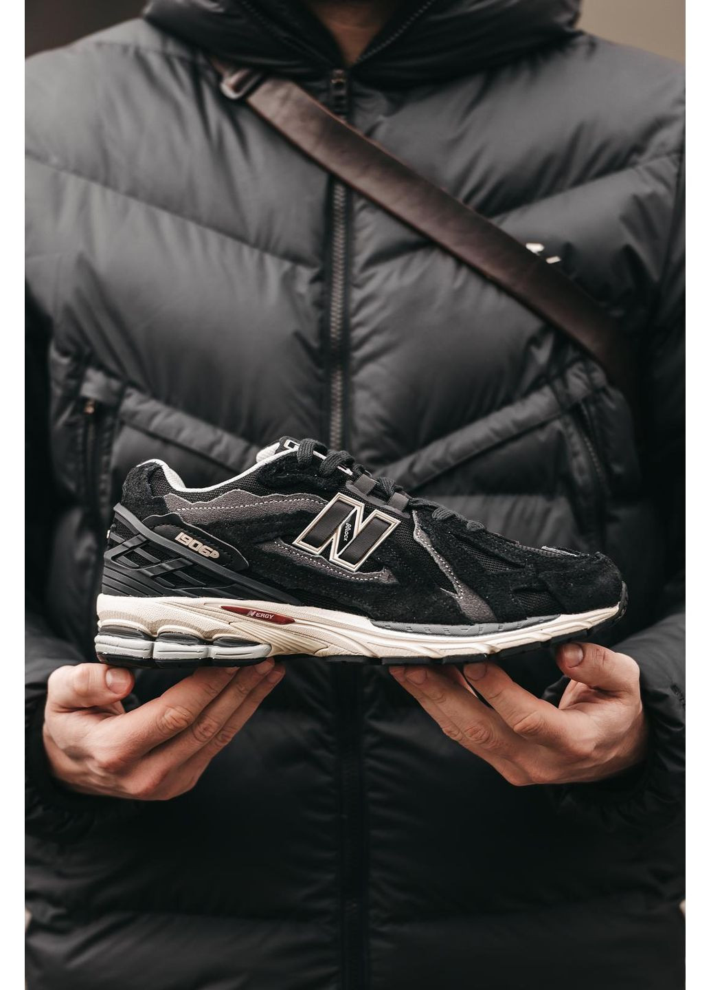 КРОССОВКИ ЖЕНСКИЕ NEW BALANCE 1906D BLACK НЬЮ БЕЛАНС 1906D No Brand чёрные демисезоны (367170576)