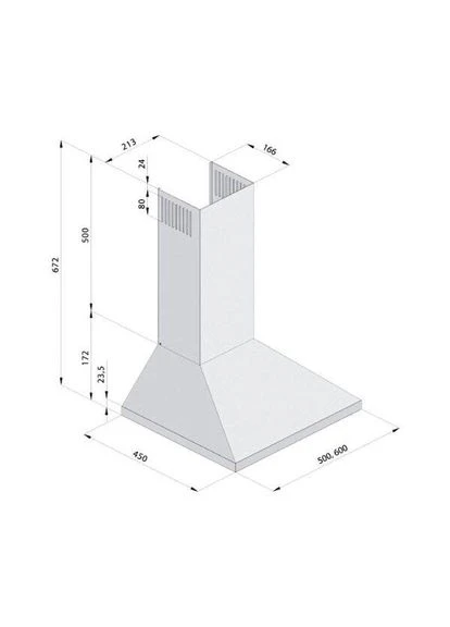 Вытяжка Base 60 White Fabiano (392430426)
