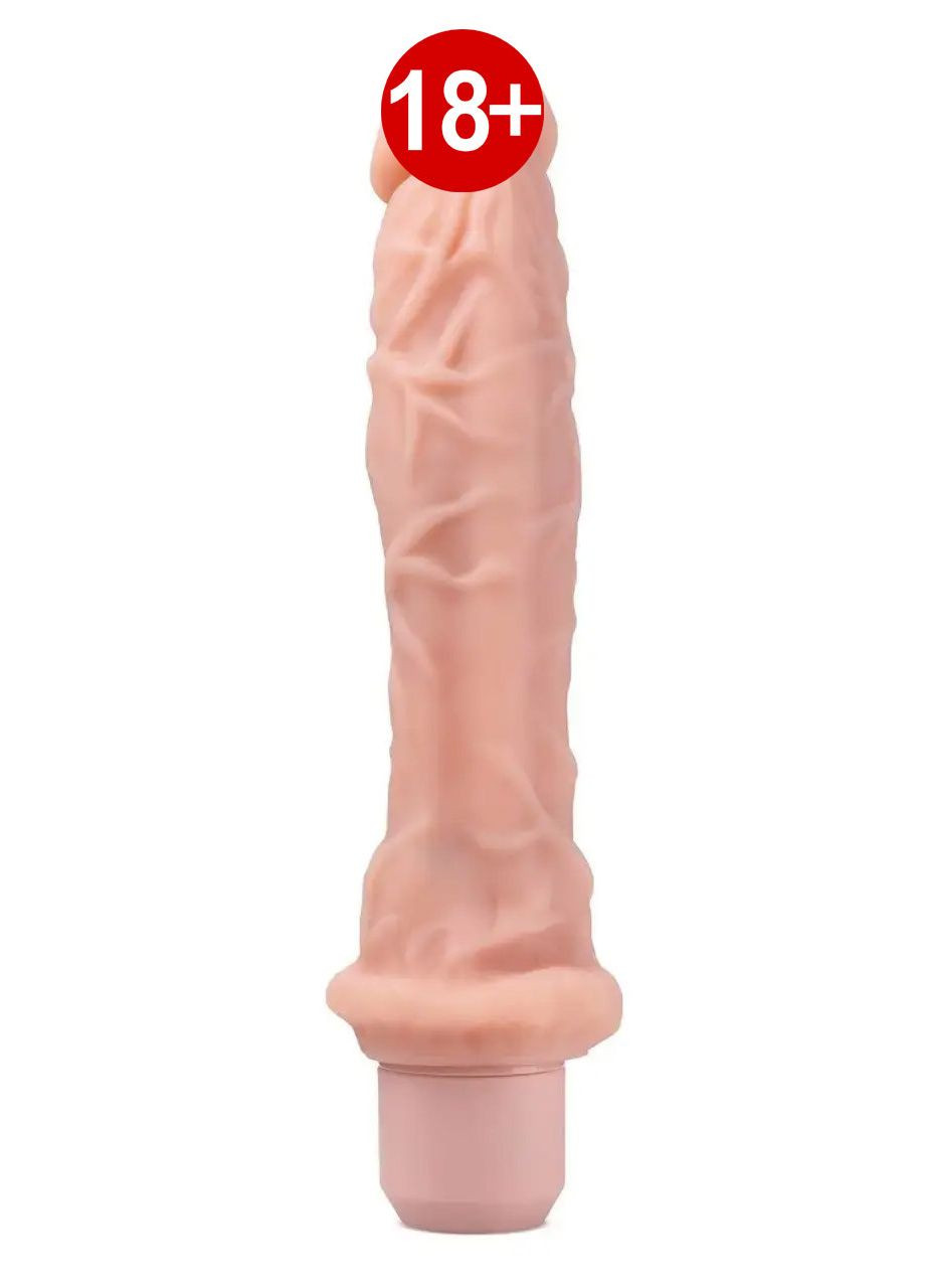 Вибратор реалистичный с выпуклыми венками Dr. Skin Dr. Richard, бежевый Blush (303878717)