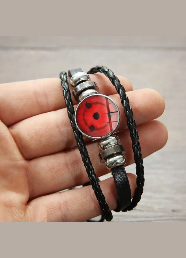 Шкіряний браслет шарингон Наруто Sharingan Shippuuden у формі квітки очей Аніме амулет талісман Naruto No Brand (340275875)