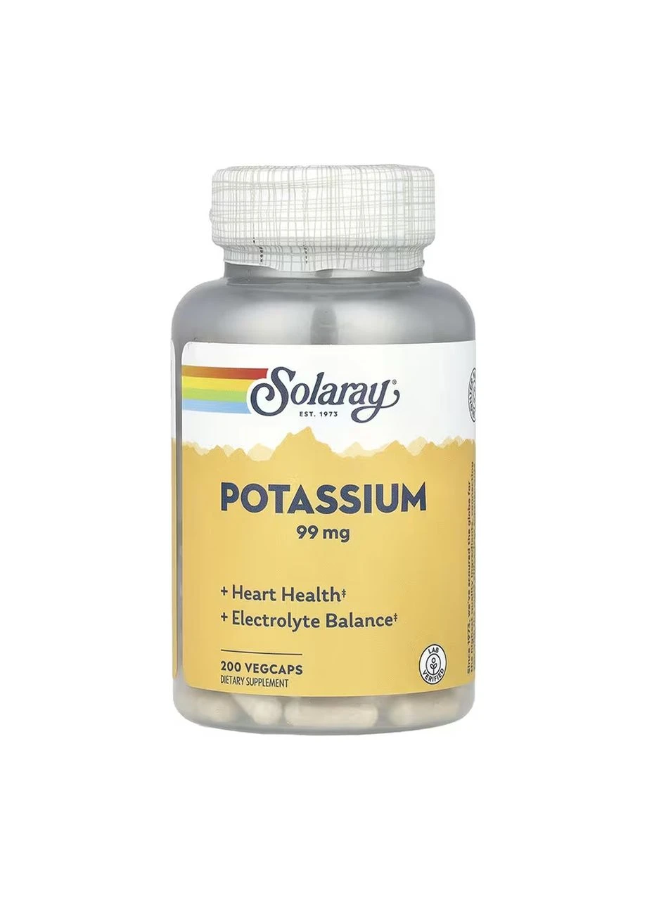 Potassium 99mg - 200 vcaps Solaray (392265779)