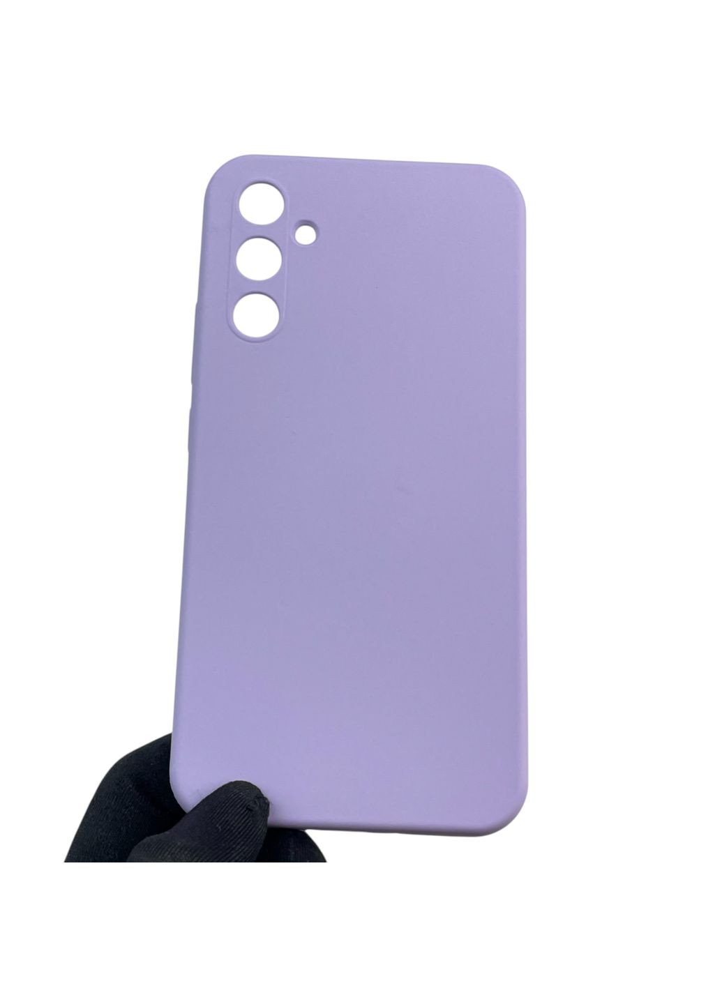 Чохол для Galaxy A34 5G (SM-A346E) силіконовий з мікрофіброю нековзний на самсунг а34 5г бузковий Samsung (366388409)