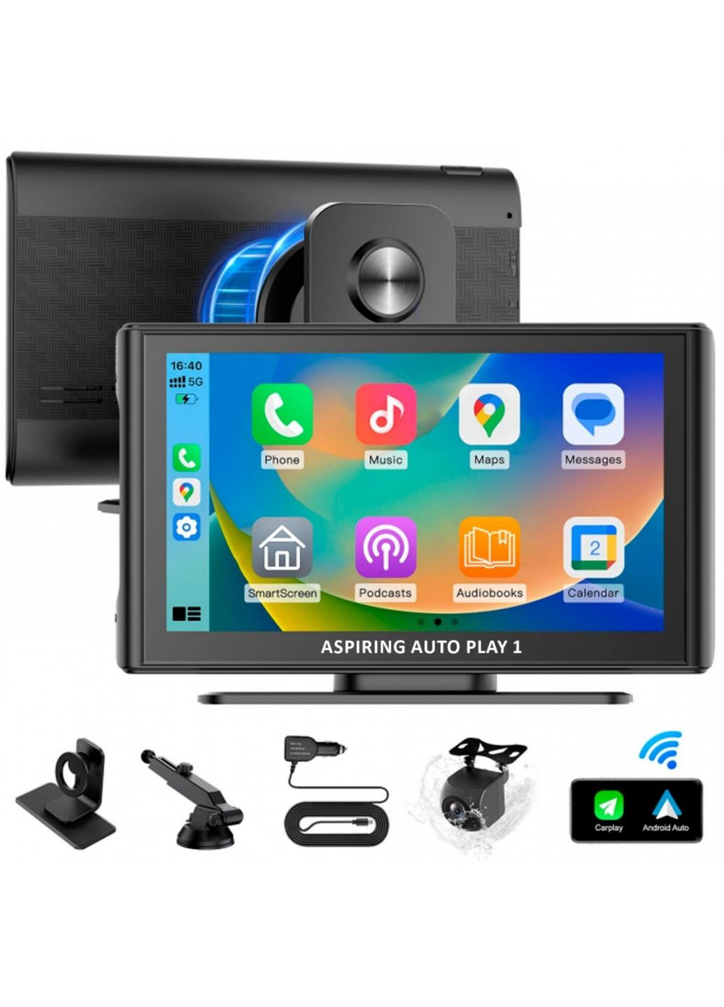 Автомобильный монитор Auto Play 1 Magnet CarPlay Android auto Aspiring (360399568)