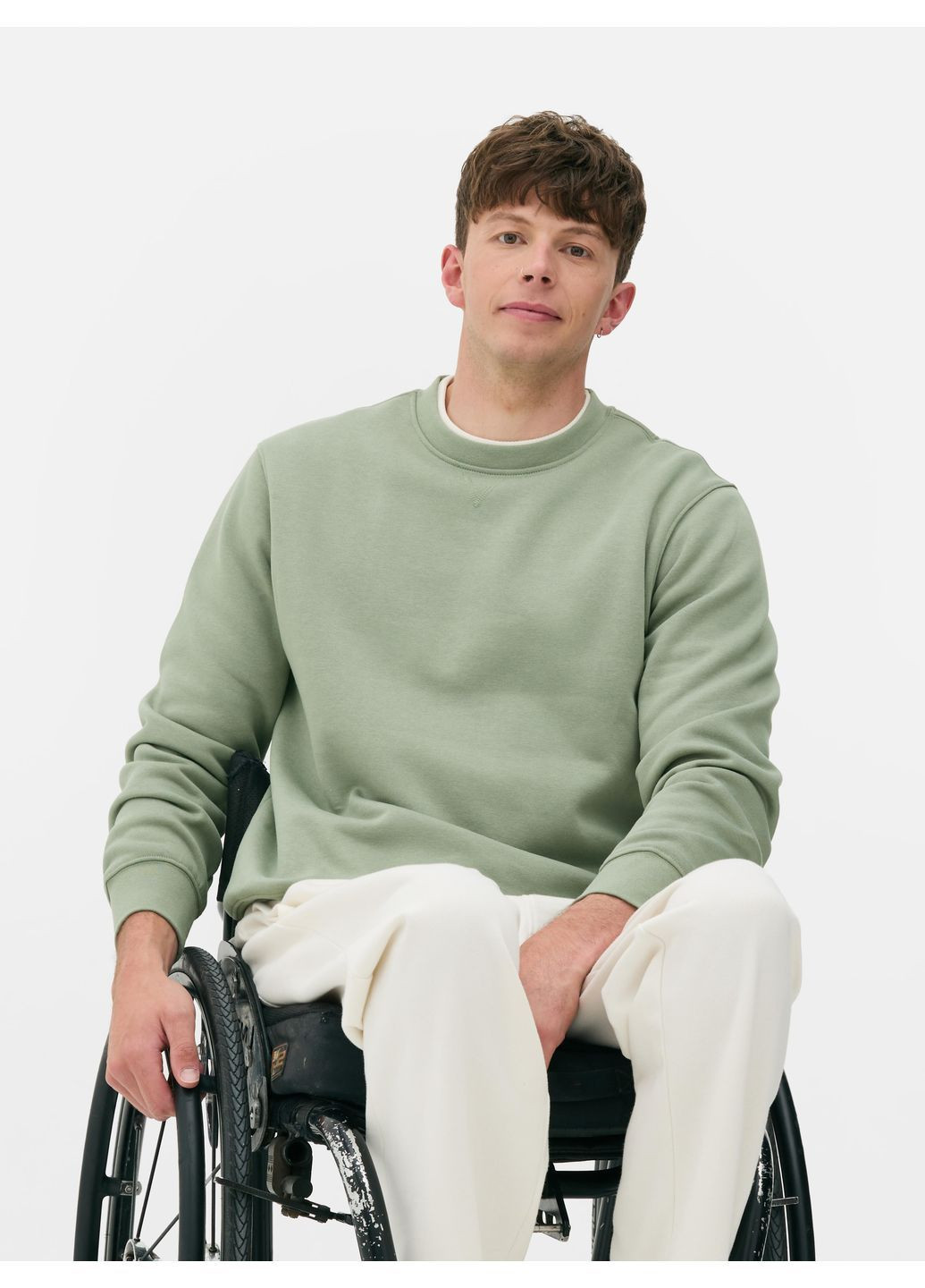 Світло-зелений світшот фліс,світло-зелений, Primark (368151064)