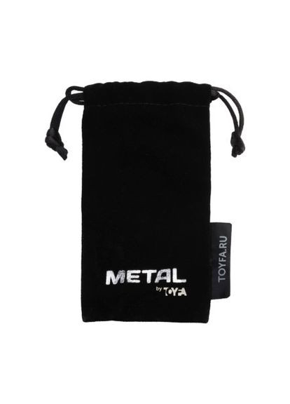 Silver anal plug Metal with white round-shaped gem, length 8,2 cm, diameter 2,5-3,8 cm, weight Drive ToyFa (338618052)