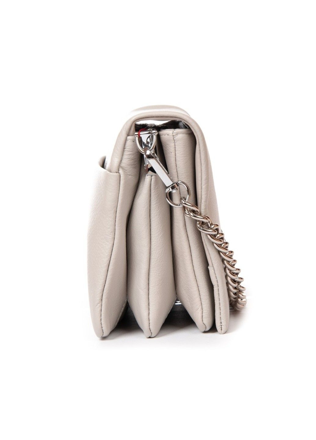 Жіноча шкіряна сумка класична 2039-9 white-grey Alex Rai (293765254)