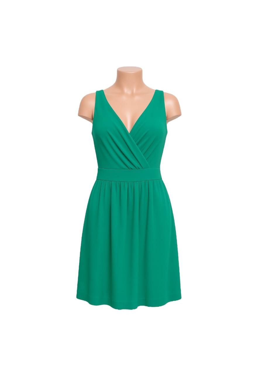 Зелена повсякденний сукня зелений Lands' End однотонна