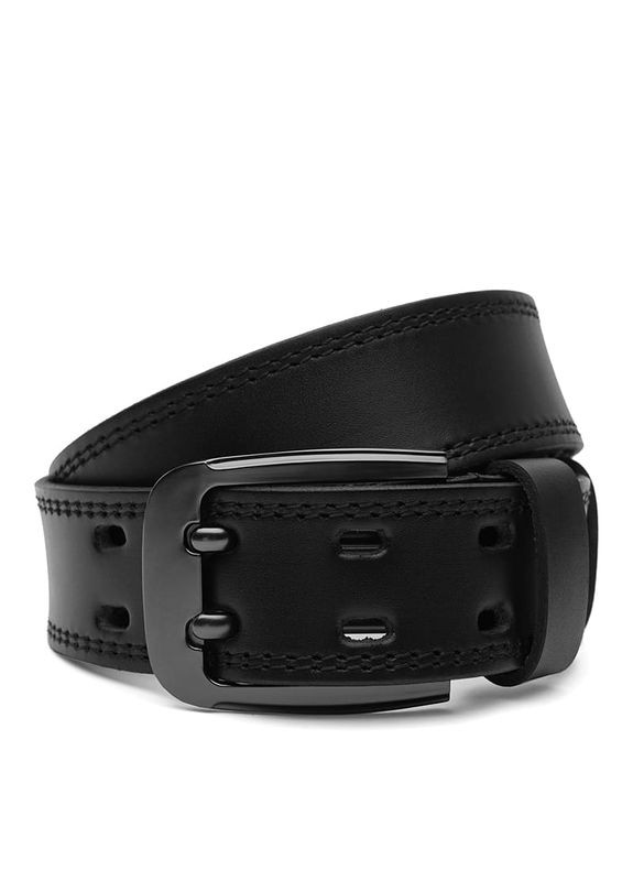 Чоловічий шкіряний ремінь V1FX27-black Borsa Leather (359377372)