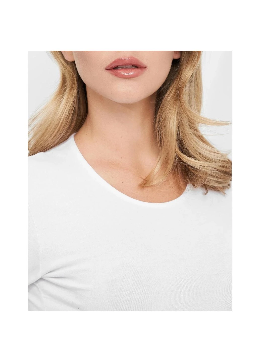 Лонгслив женский белый K2601 Bianco Kappa T-SHIRT MANICA LUNGA GIROCOLLO - (395428049)