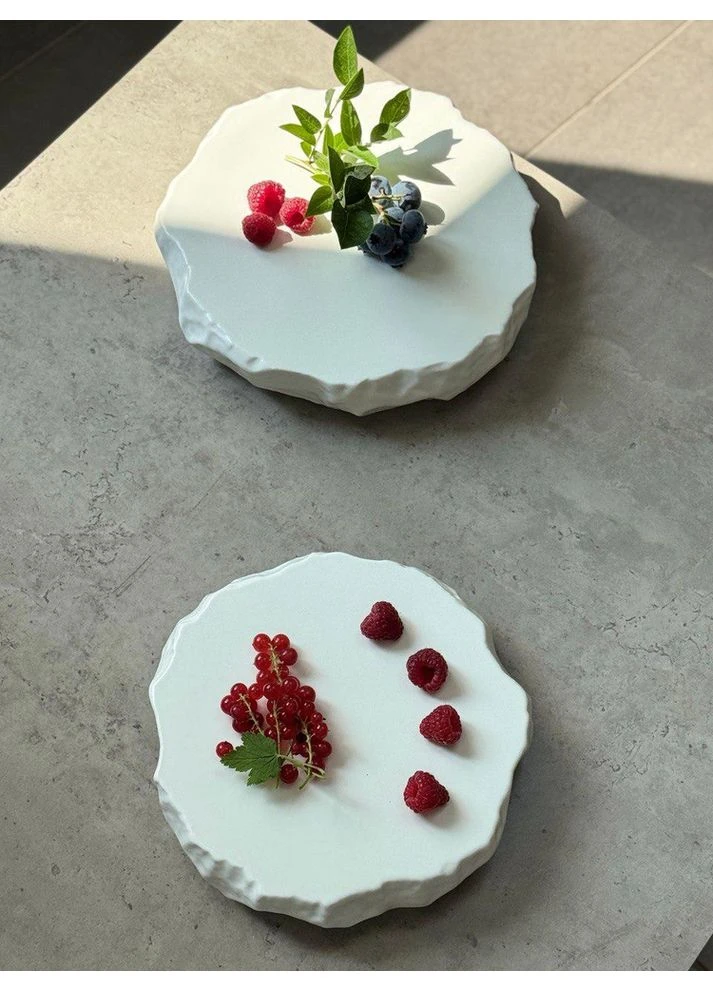 Плато для закусок 20,5x4 см «Біла скеля» No Brand (385288695)