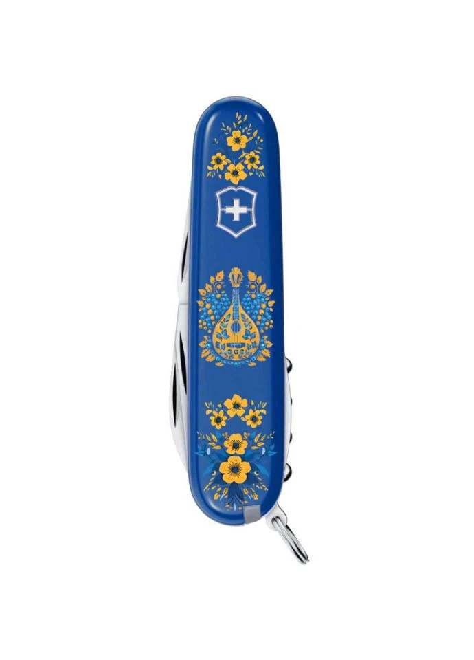 Ніж Spartan Ukraine 91мм,12функ,син,Українські мотиви Victorinox (385884681)