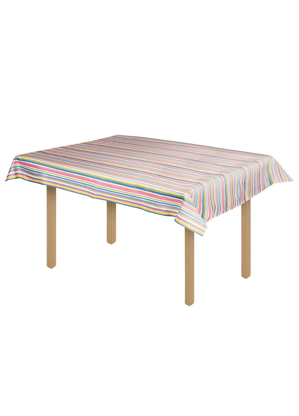 Скатерть на стол прямоугольная в полоску 130х160см разноцветная Lidl Livarno home (292800135)