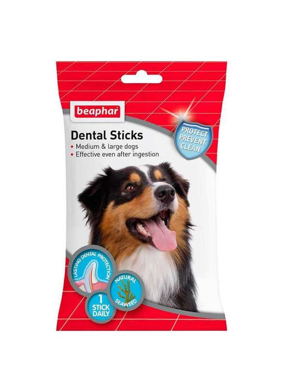 Жевательные палочки для средних и больших пород собак Dental Sticks - 182 г Beaphar (347067523)