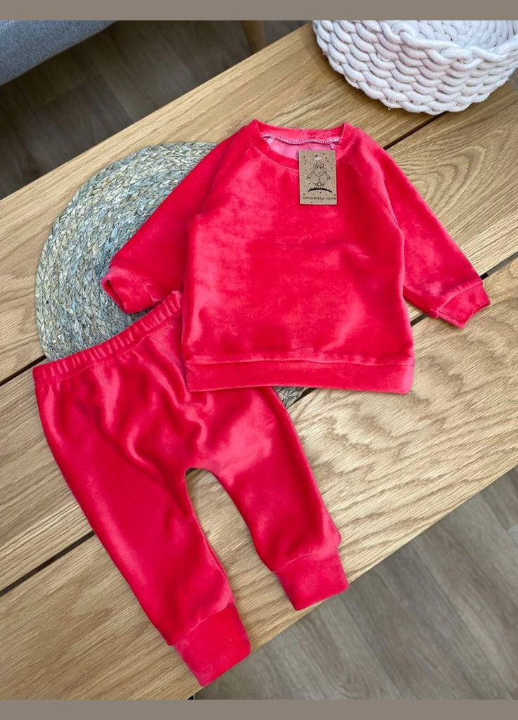 Червоний демісезонний комплект одягу для немовлят Баранчик БО