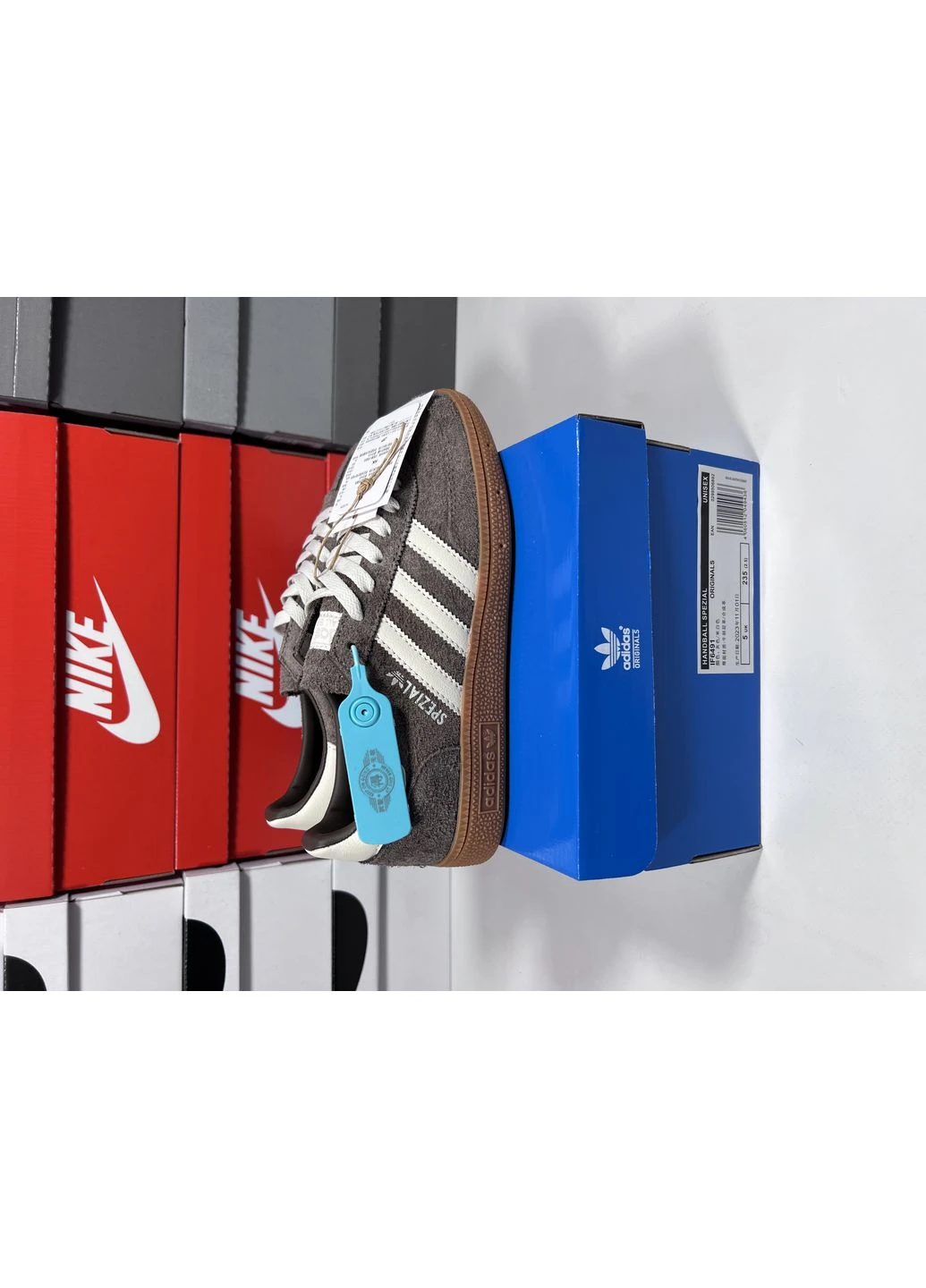 Коричневі кросівки чоловічі adidas spezial light brown адідас спеціал коричневі демісезон No Brand