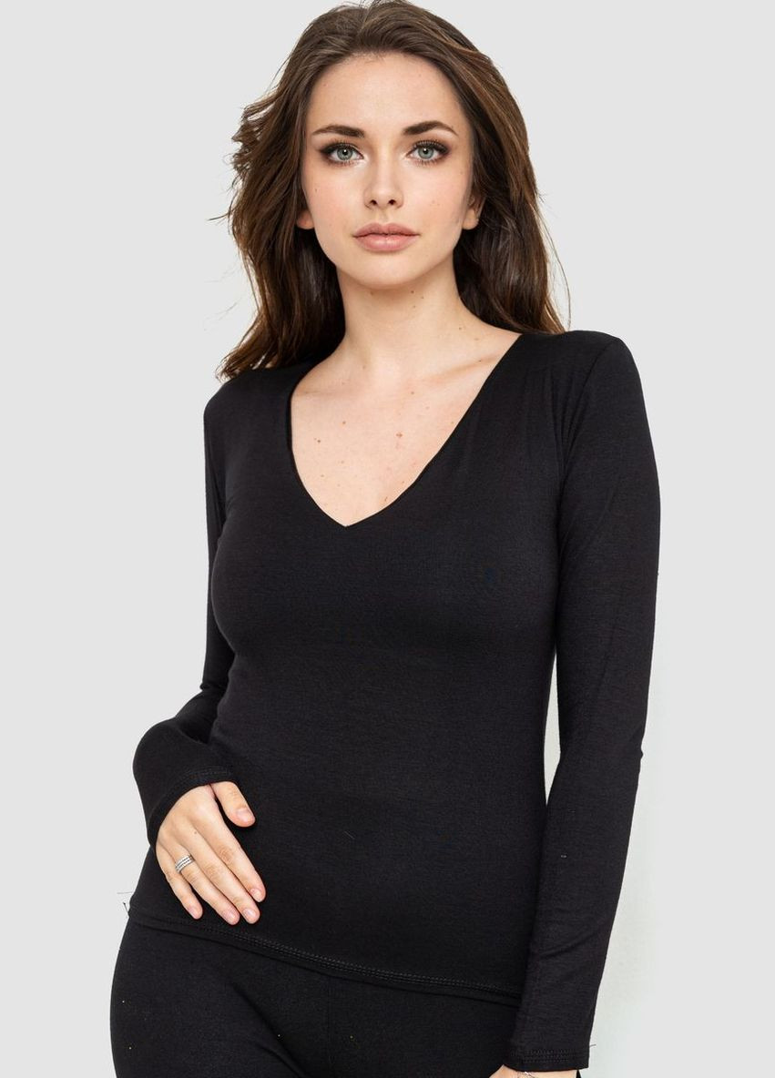 Чорна футболка жіноча Ager 186R106-1