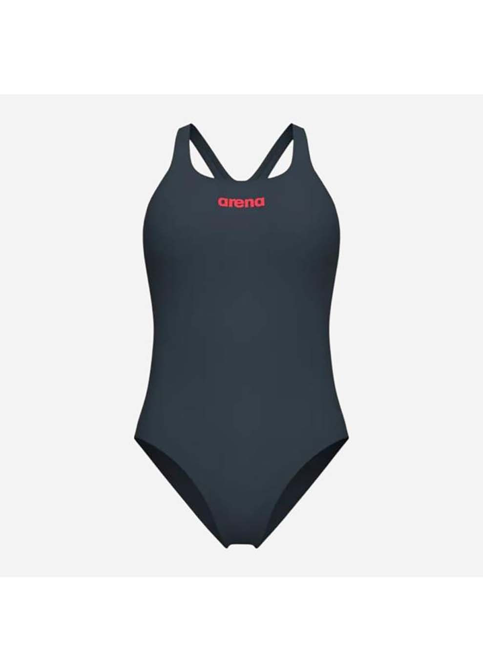 Серый демисезонный купальник закритий для женщин team swimsuit swim pro solid серый Arena