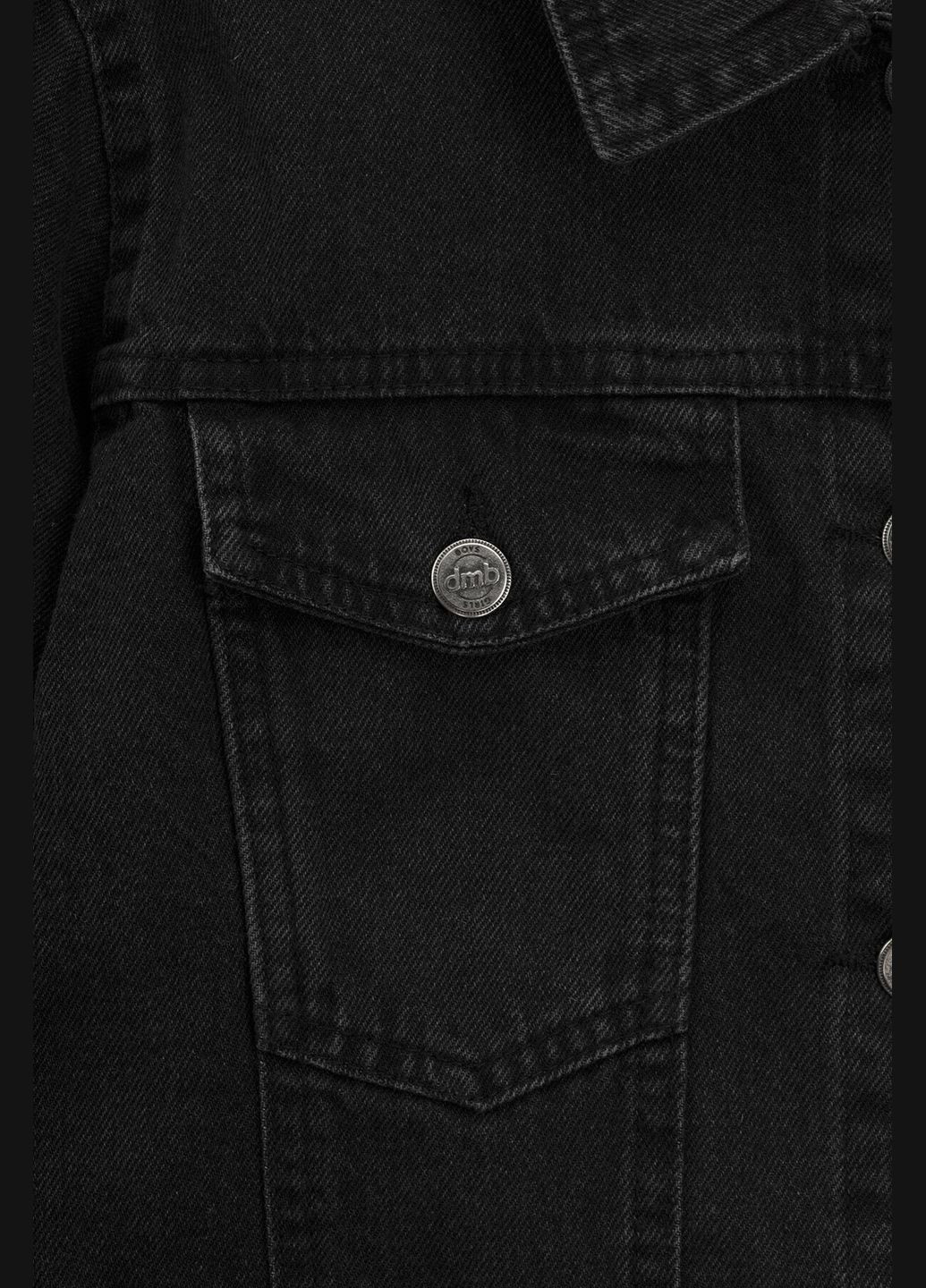 Чорна літня куртка джинсова для дівчинки 54 146 см shop (2000990928566) DMB