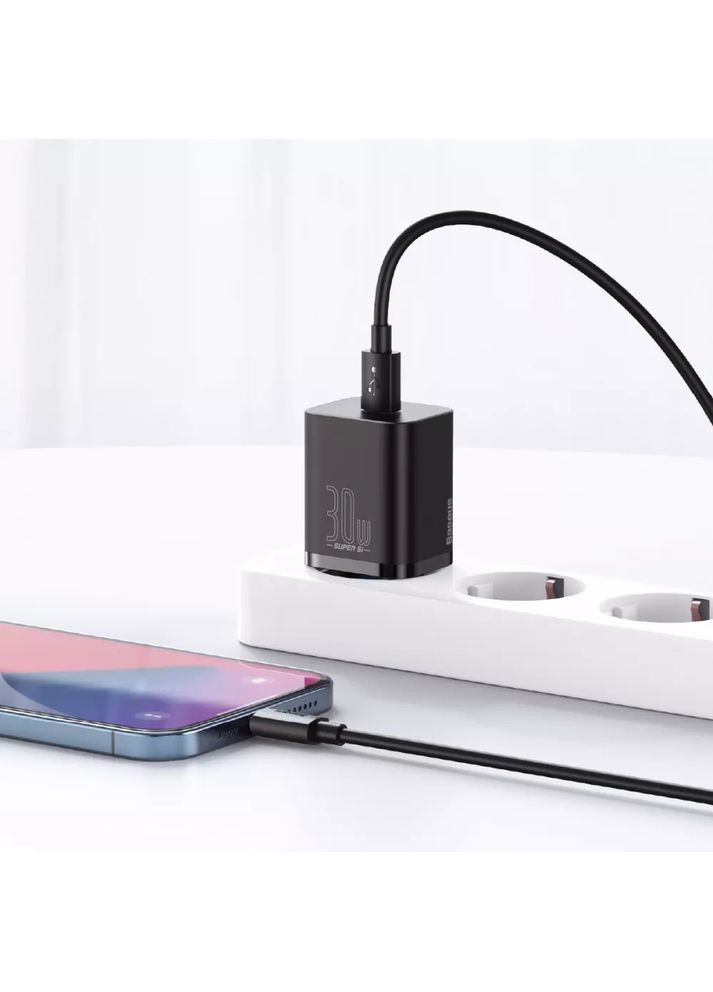 Зарядка Super Silicone PD 30W (1Type-C) (EU) Baseus (360554608)