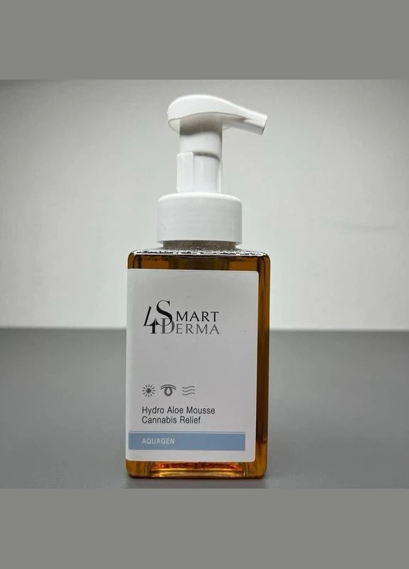 Пенка для чувствительной и сухой кожи с каннабисом HYDRO ALOE MOUSSE CANNABIS RELIEF Smart4Derma (341330370)