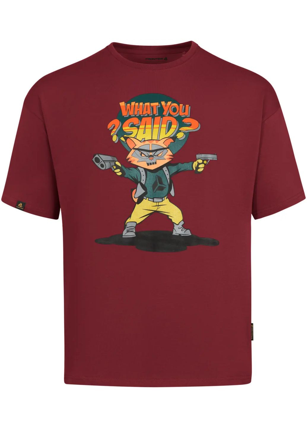 Комбінована футболка чоловiча frontier what you said cherry No Brand