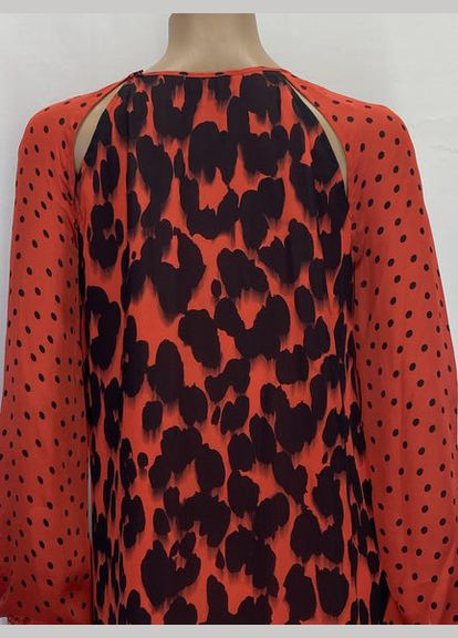 Красное праздничный платье Moschino леопардовый