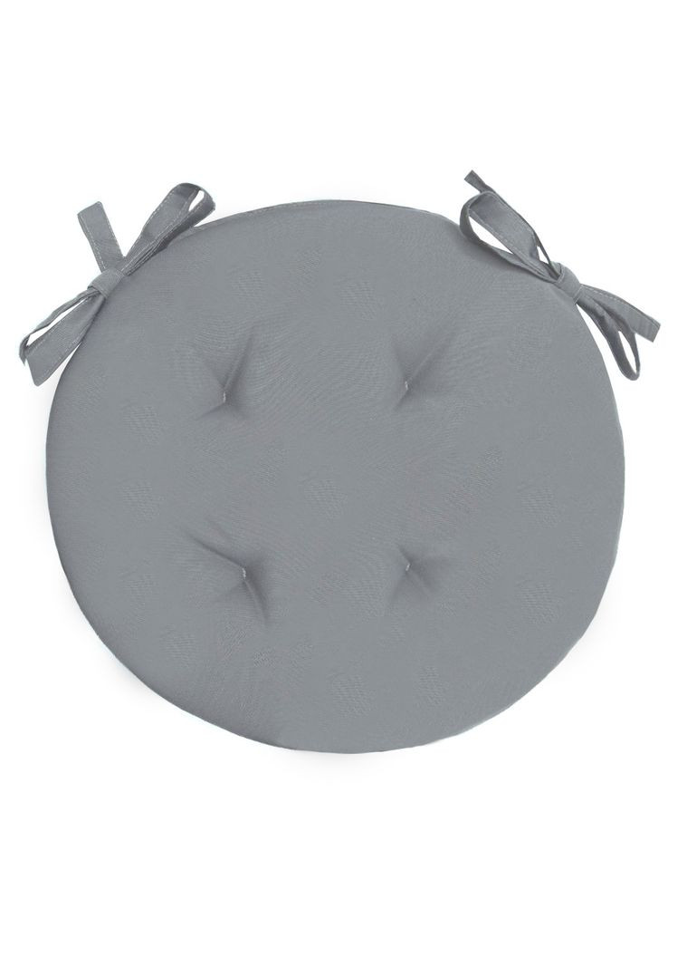 Подушка для стільця Ø 30х3 см сірий No Brand (325482261)