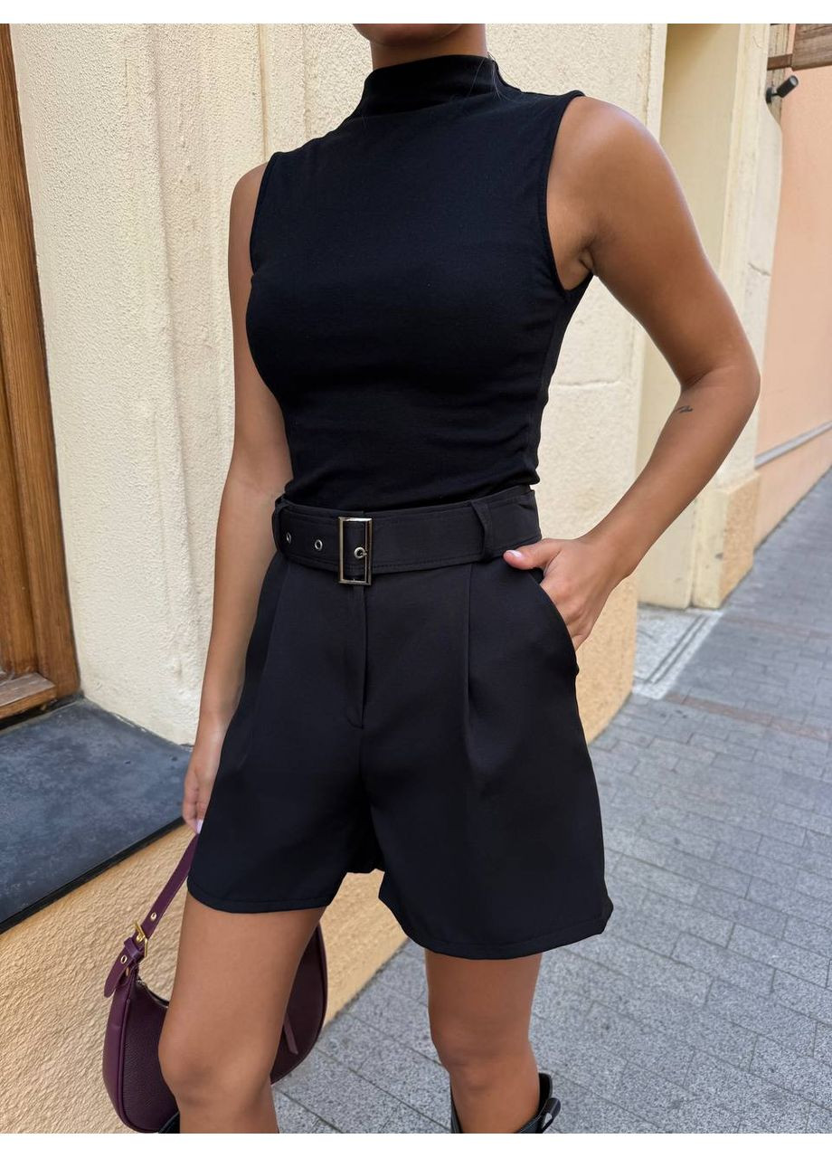 Жіночі шорти-бермуди з поясом у комплекті Україна (358644193)