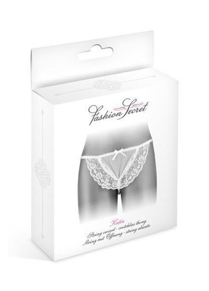 Трусики-стринги с жемчужной ниткой Fashion Secret KATIA White No Brand (303881177)