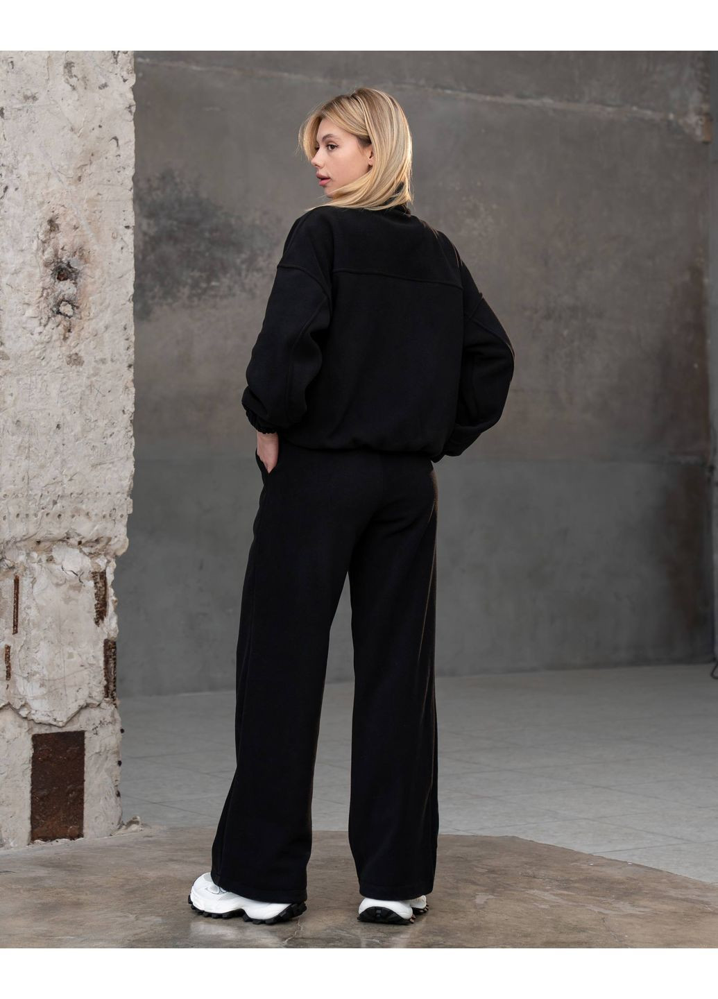 Флисовый костюм оверсайз из двустороннего микрофлиса No Brand (371395025)