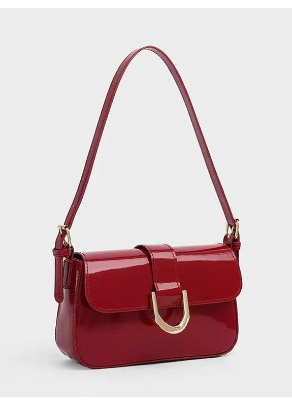 Жіноча лакована сумка в стилі RETRO, червона.(BB-OT173) No Brand (362732472)