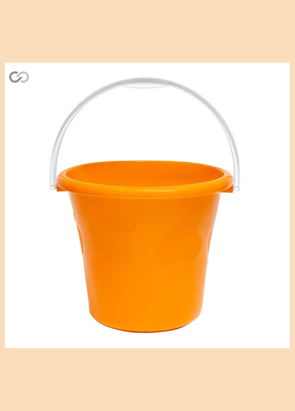 Ведро пластиковое 6 литров оранжевое для дома и хозяйства. SoloPlast (340285930)