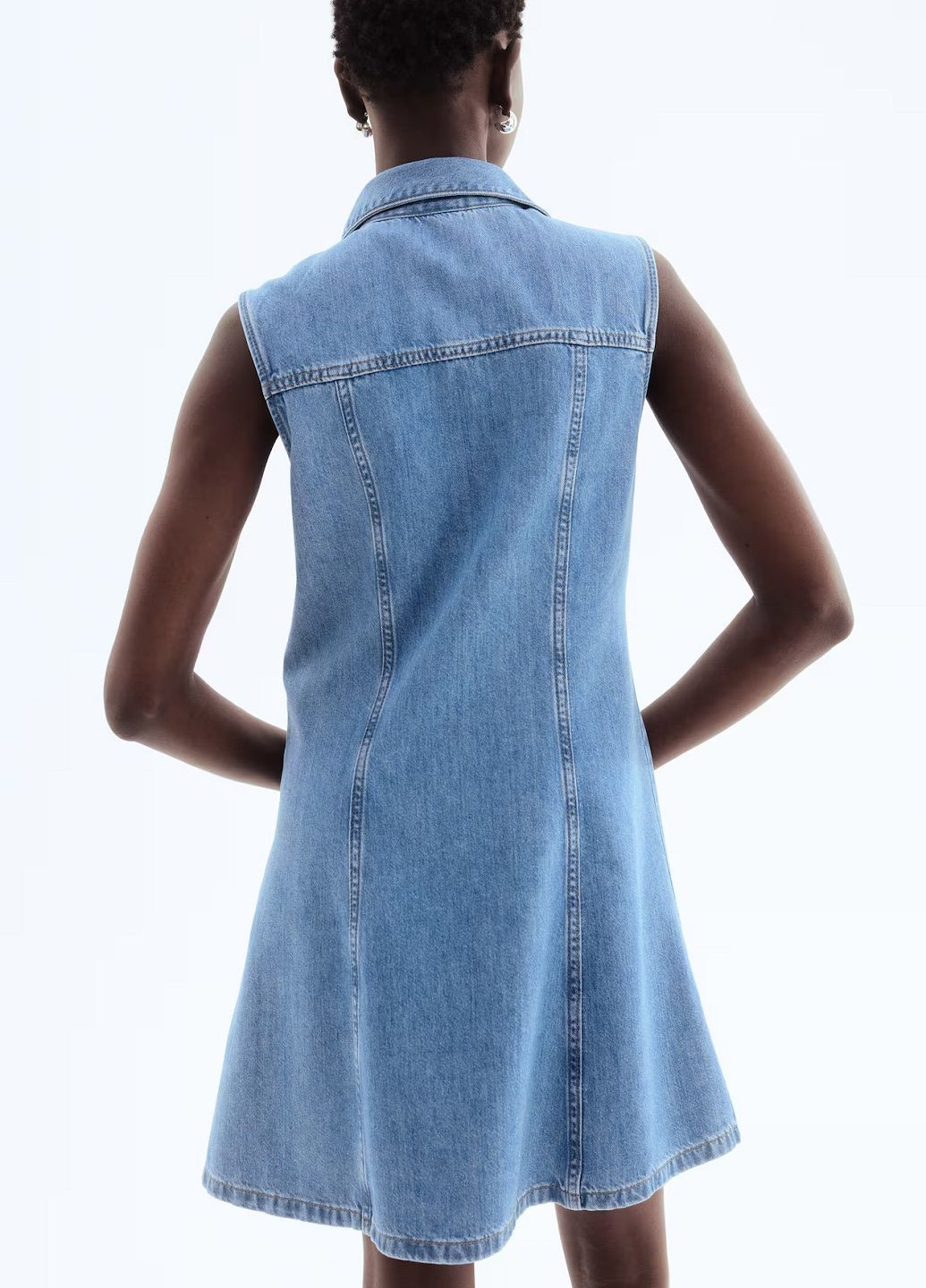 Синя джинсова сукня H&M однотонна