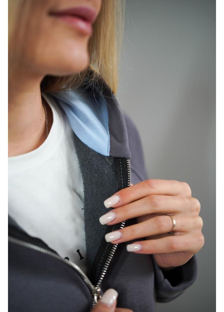 Женский костюм на замке с начесом светлый лимон (М208.4) UMON (363979531)