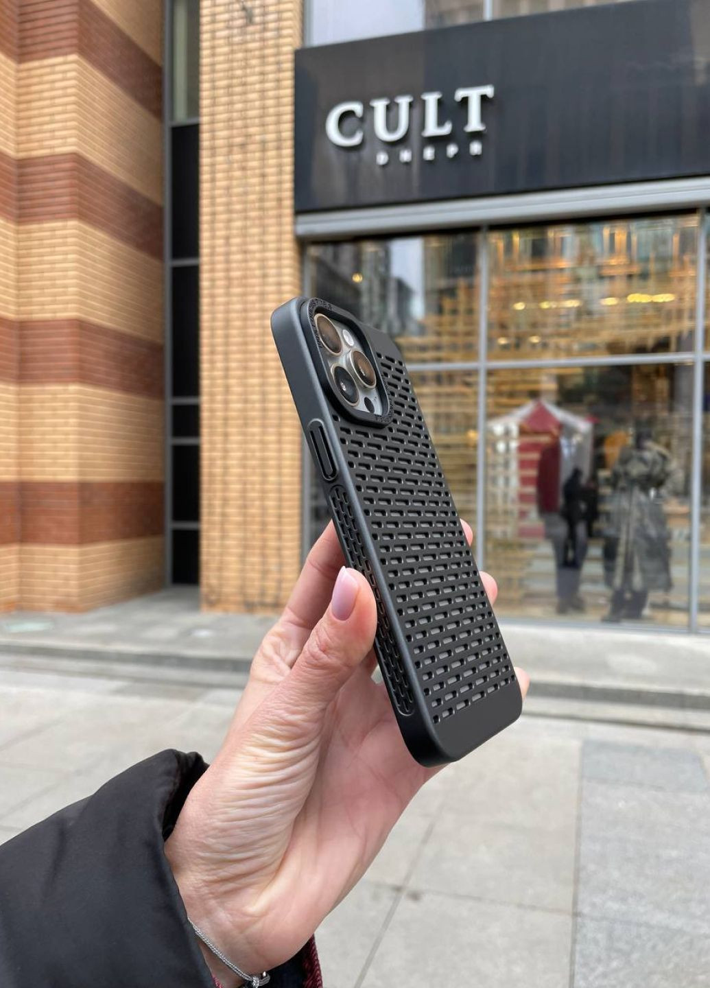 Чохол для iPhone 14 Breeze black / чохол айфон 14 чорний No Brand (322411448)