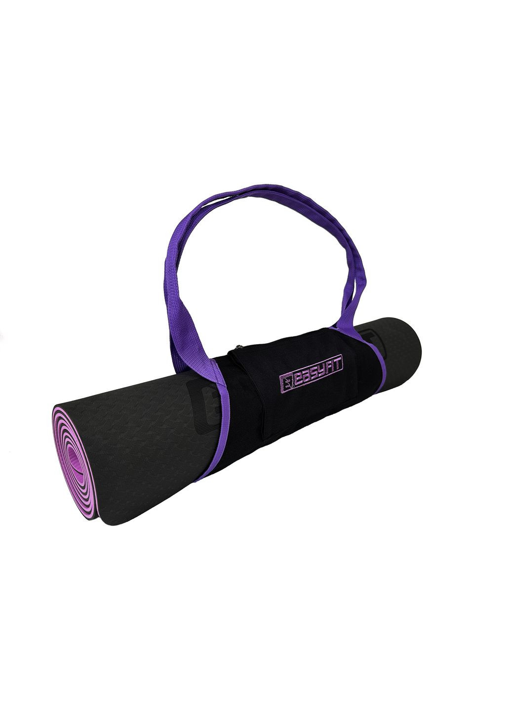 Сумка-переноска для йога-килимка Фіолетова EasyFit (358499093)